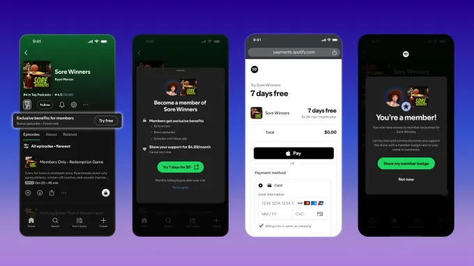 Spotify Introduces Paid Podcast Memberships Offering More Than Bonus Content