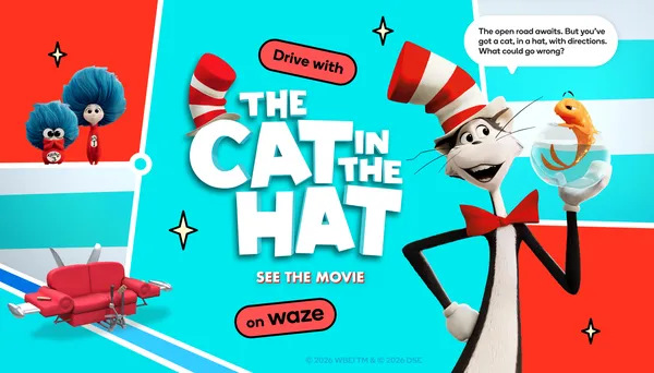 Waze Introduces 'The Cat in the Hat' Voice Navigation for Joyful Driving Experience