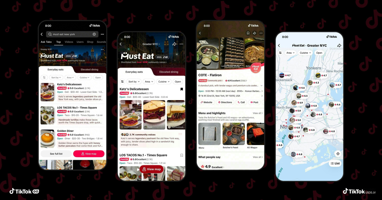 TikTok startet Must Eat, einen integrierten Restaurantführer, um mit Yelp und Google Maps zu konkurrieren