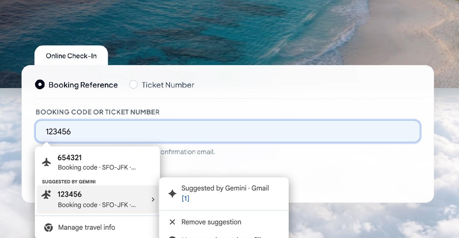 Chrome улучшает автозаполнение, интегрируя данные Gmail через Gemini Personal Intelligence