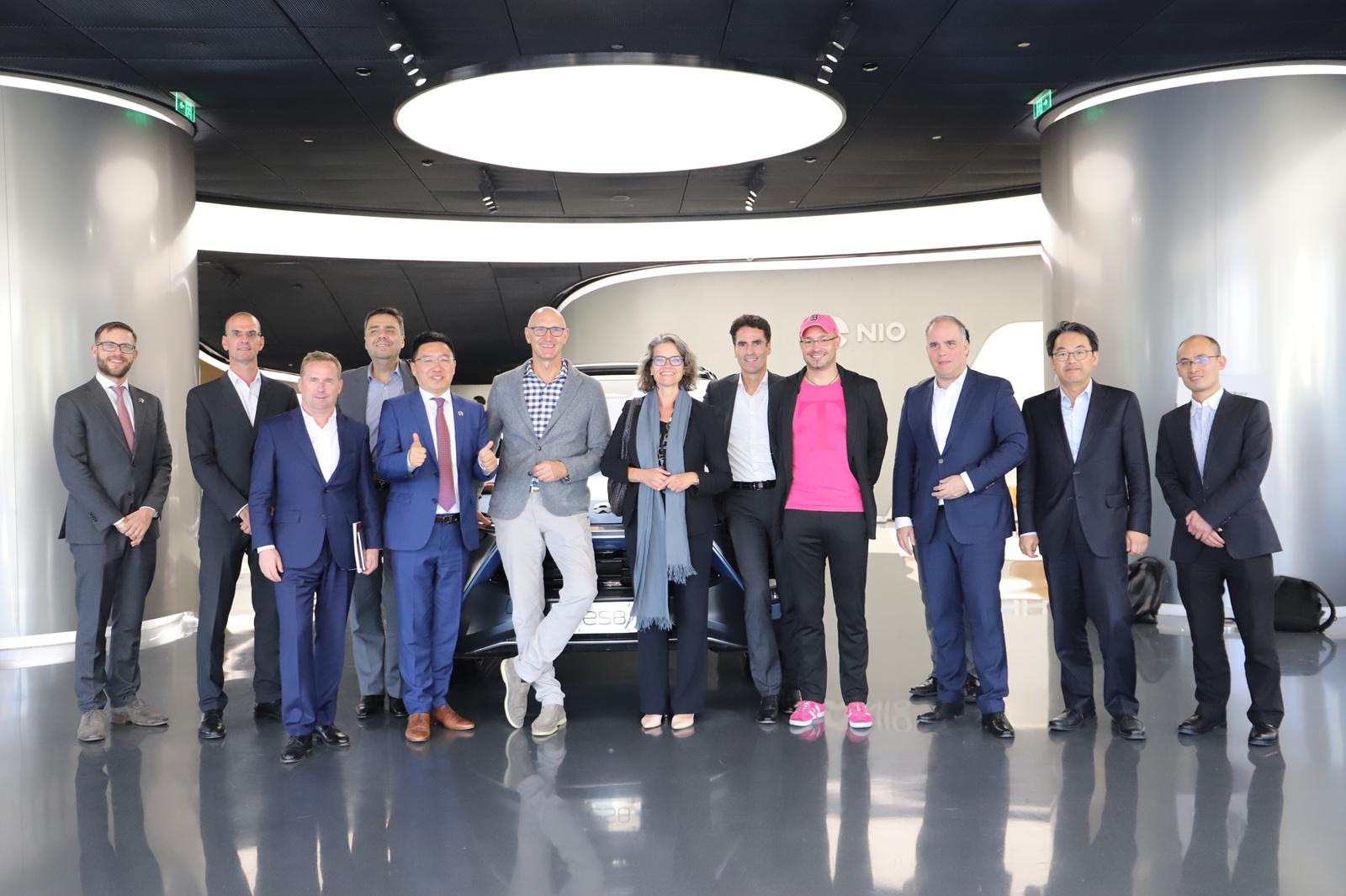 Alexander Marten with Board of Deutsche Telekom at NIO house in Beijing
