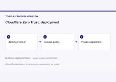 Tendela / illustrative workflow Cloudflare Zero Trust: Practical Review of Cloudflare's SASE Platform for Enterprise Security and Networking