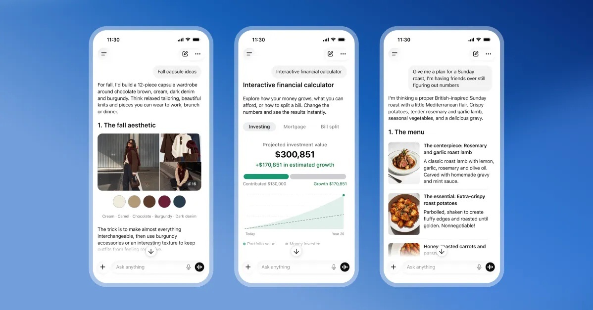 OpenAI Debuts ChatGPT with Intelligent UI Featuring Interactive Visuals and Tools